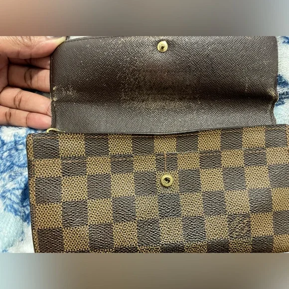 Louis Vuitton Vintage Sarah wallet in Damier Ebene - Picture 6 of 10